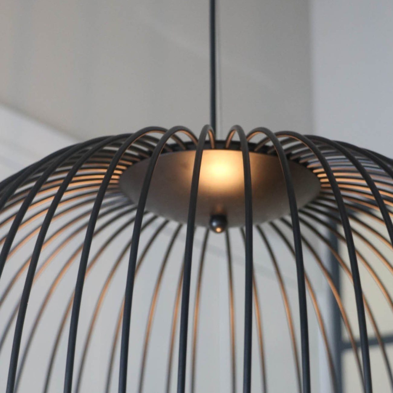 Wire Cage LED Pendant Light | 4 Colors | Qonforta