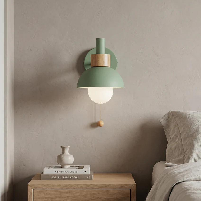 Pastel Pull Switch Wall Sconce | 4 Colors | Qonforta