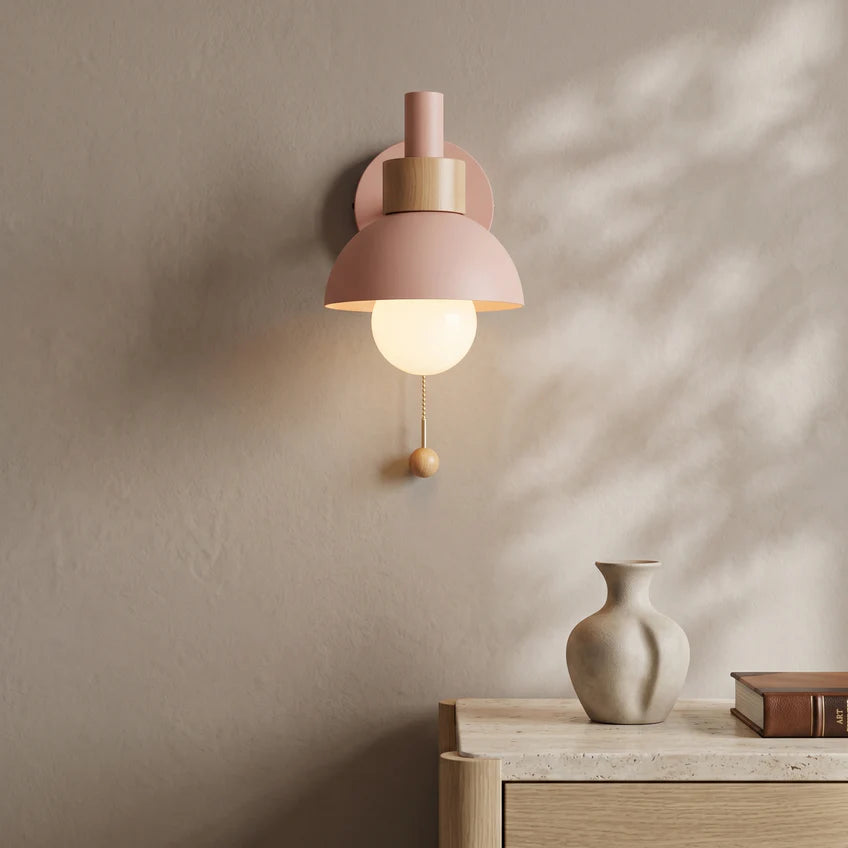 Pastel Pull Switch Wall Sconce | 4 Colors | Qonforta