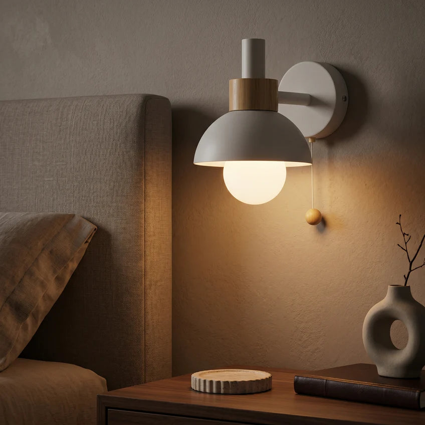 Pastel Pull Switch Wall Sconce | 4 Colors | Qonforta