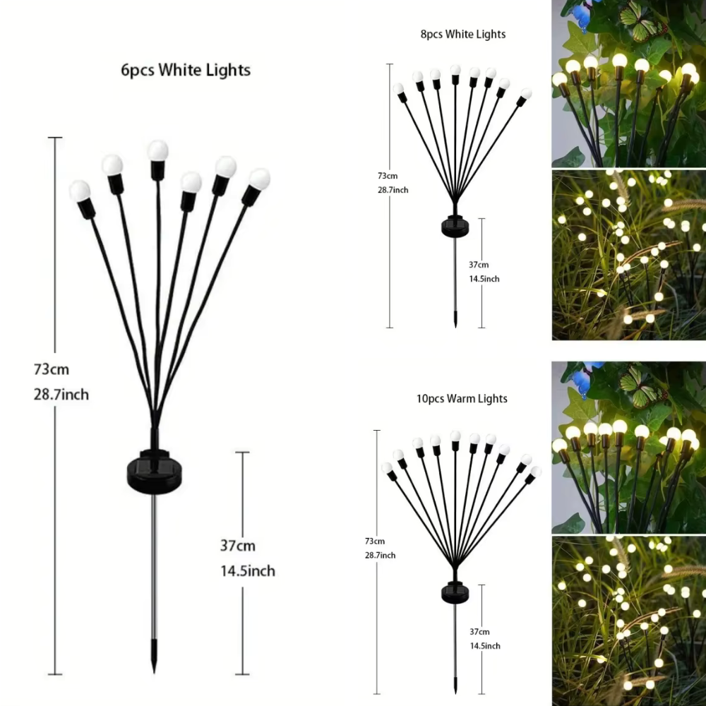 Solar Firefly Garden Lights | Waterproof LED | Qonforta
