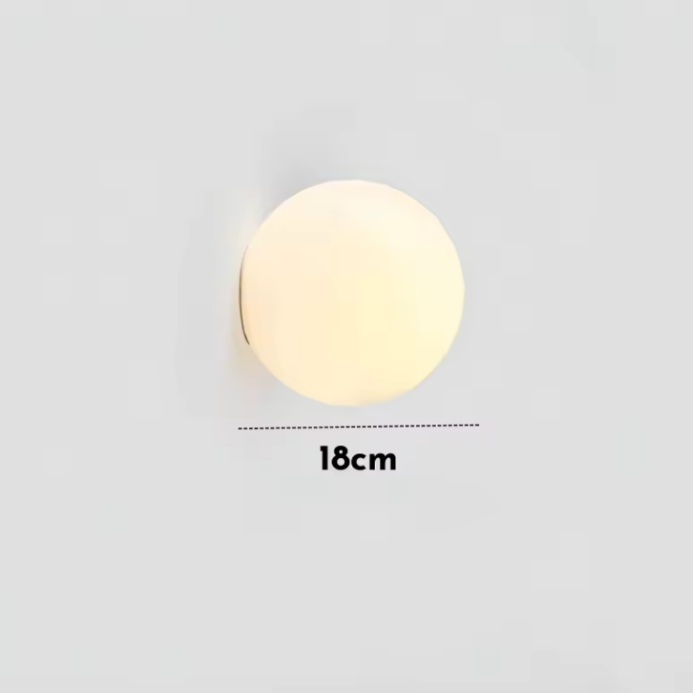 Solstice Frosted Glass Wall Sconce - 4 Sizes | Qonforta