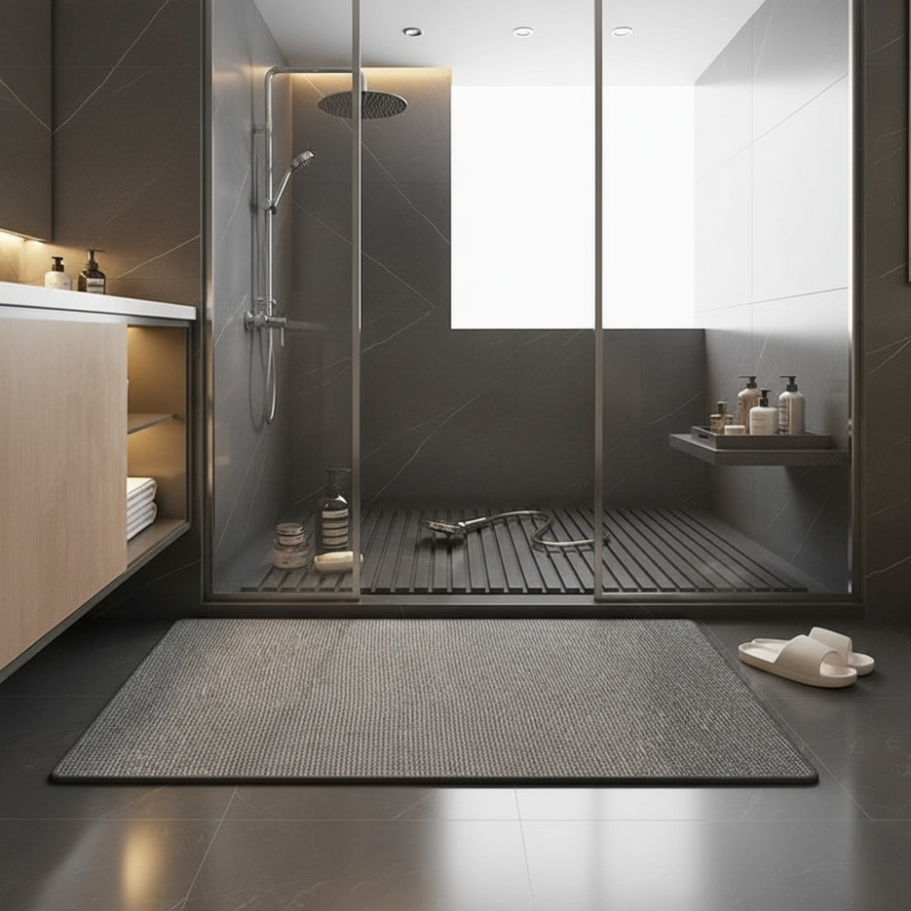 Premium Non-Slip Bathroom Rug | Absorbent Microfiber | Qonforta