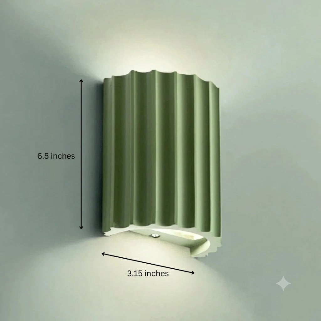 Resin Wall Sconce 2-Light Up Down Knob Switch – 4 Colors | Qonforta