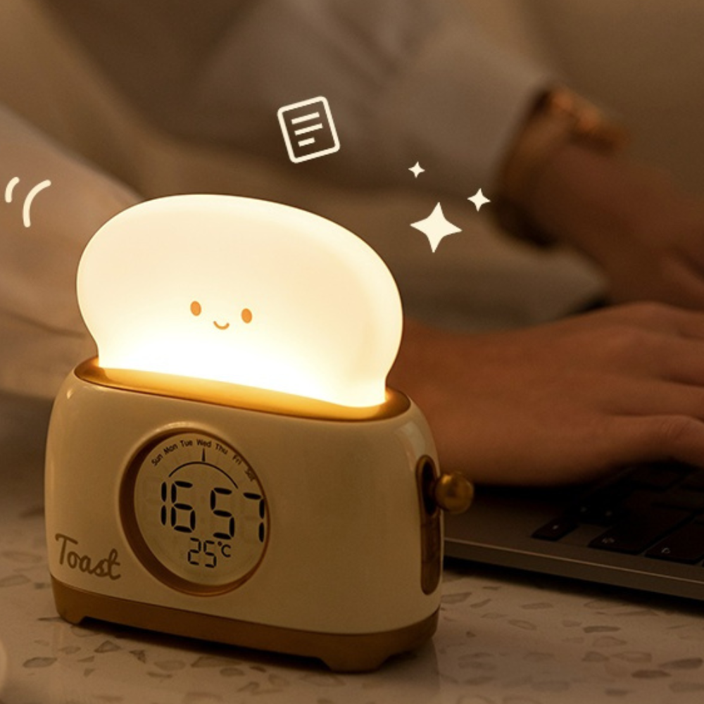 Kids Digital Alarm Clock | Night Light | Qonforta