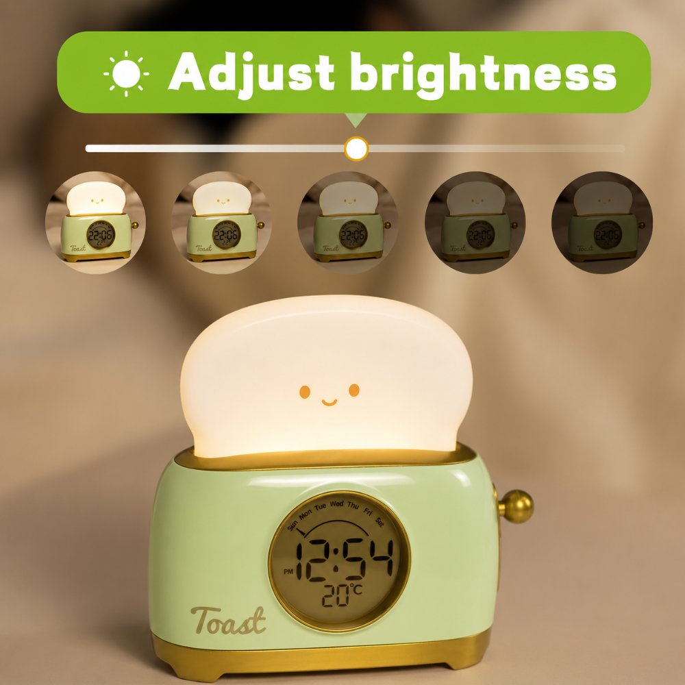Kids Digital Alarm Clock | Night Light | Qonforta