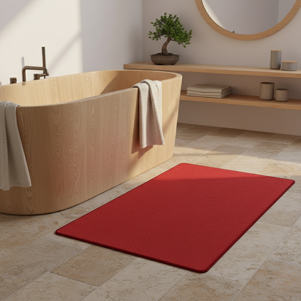 Premium Non-Slip Bathroom Rug | Absorbent Microfiber | Qonforta