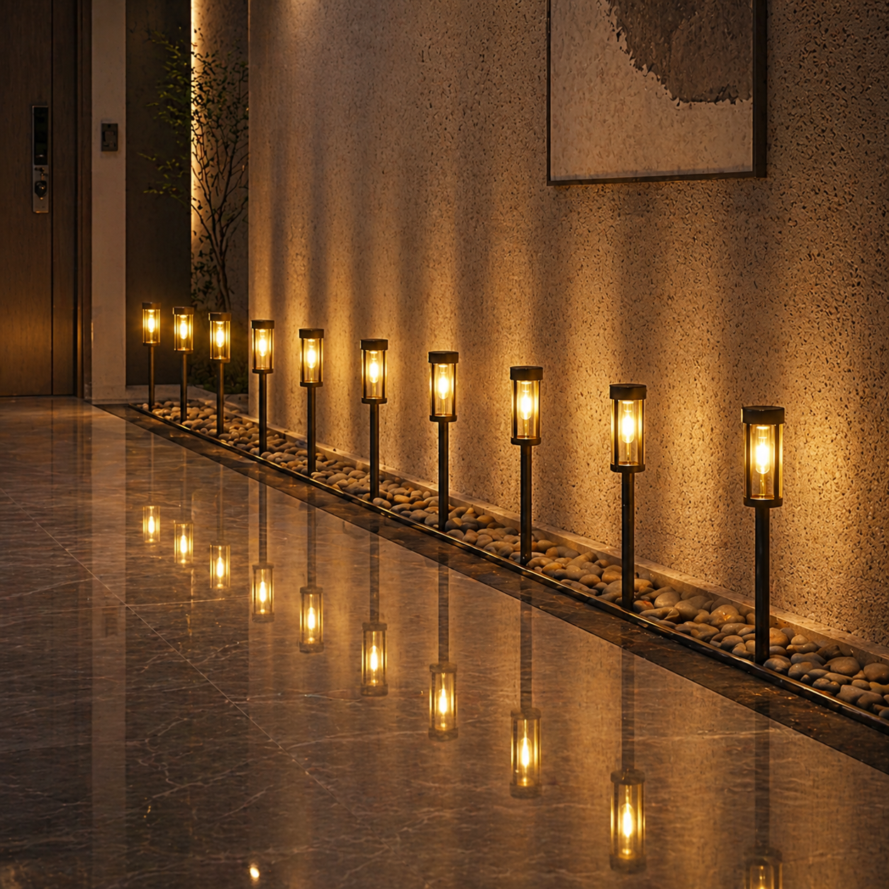 Solar Garden Pathway Lights | LED Outdoor Stakes | Qonforta