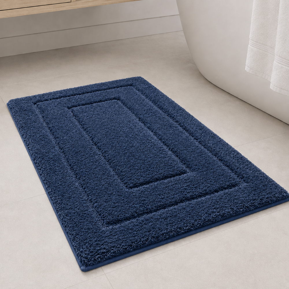CloudStep Microfiber Bath Mat | Non-Slip TPR Backing | Qonforta