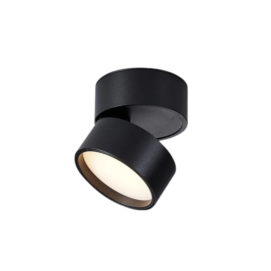 Somos Adjustable LED Ceiling Spotlight with 3 Color Temps | Qonforta, Black