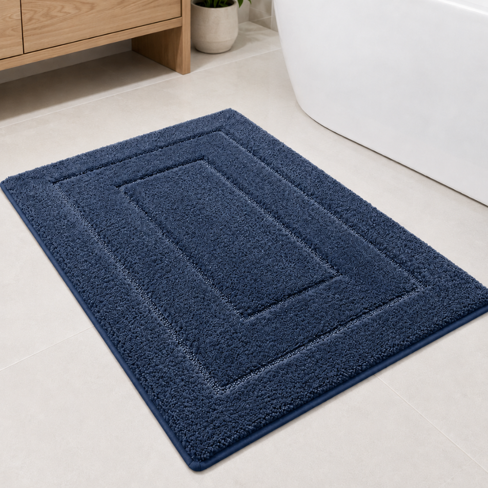 CloudStep Microfiber Bath Mat | Non-Slip TPR Backing | Qonforta