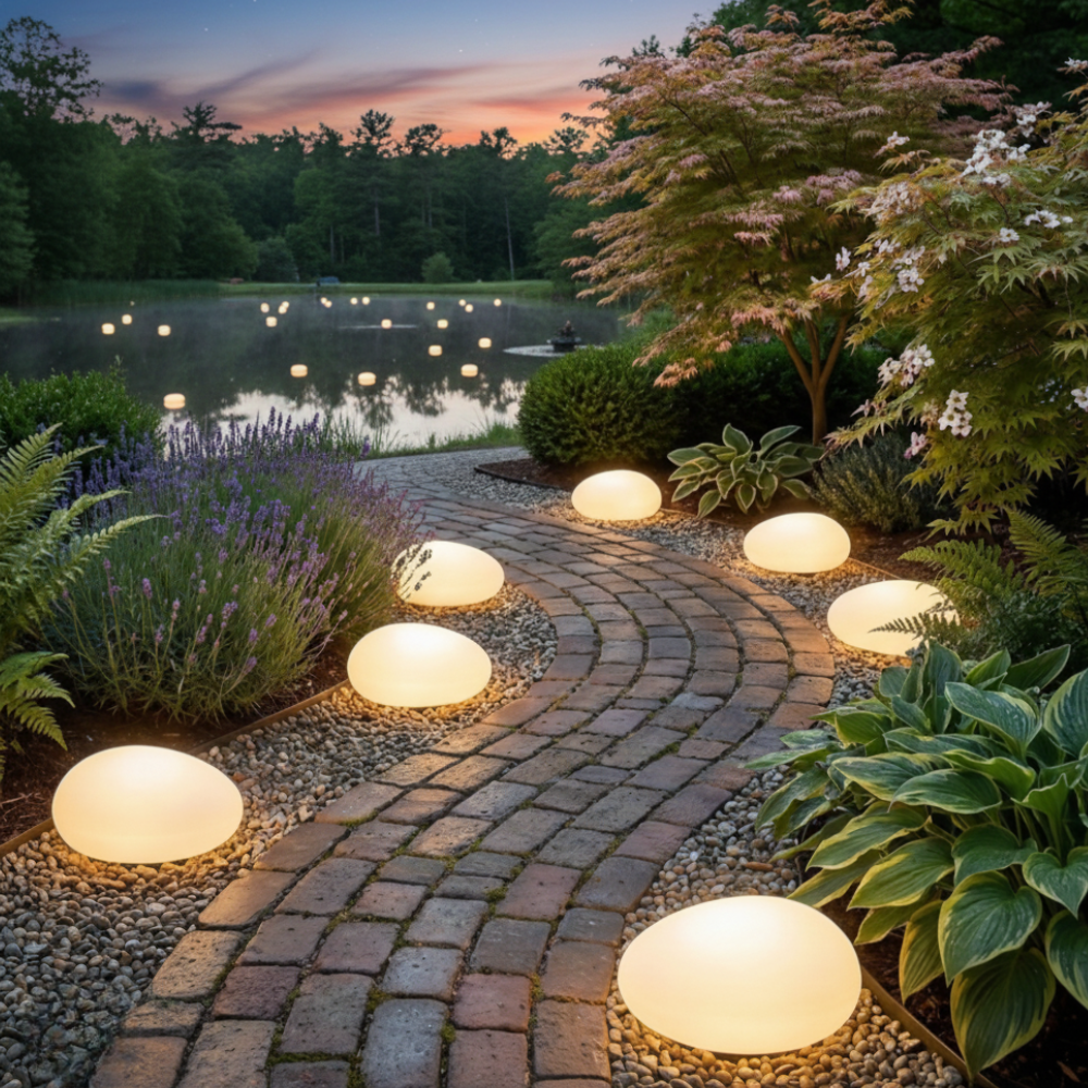 Solar Pebble Stone Light | Waterproof IP65 | Qonforta