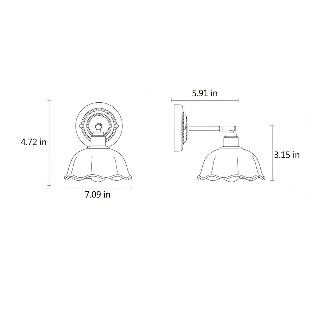 Ceramic Copper Wall Sconce | Adjustable | White | Qonforta