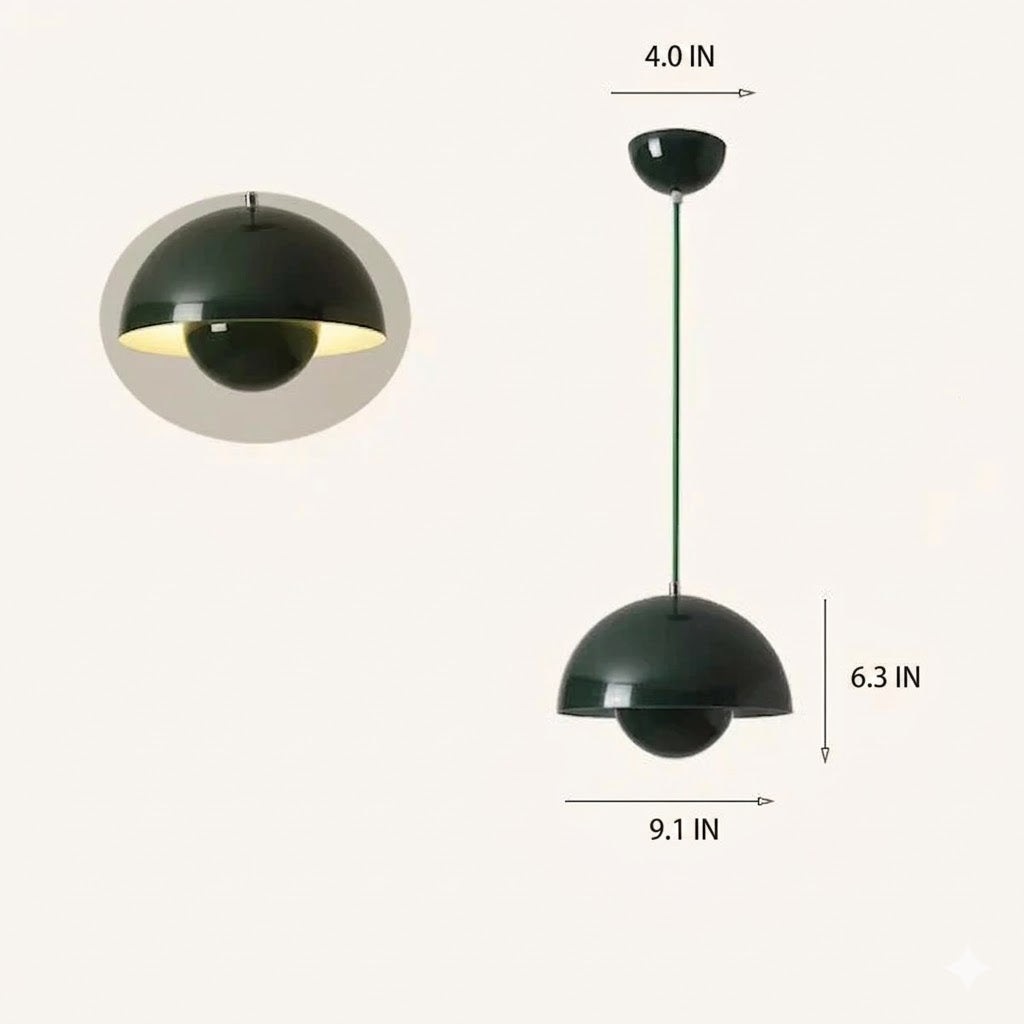 Mushroom Pendant Light | 7 Colors 2 Light Modes | Qonforta