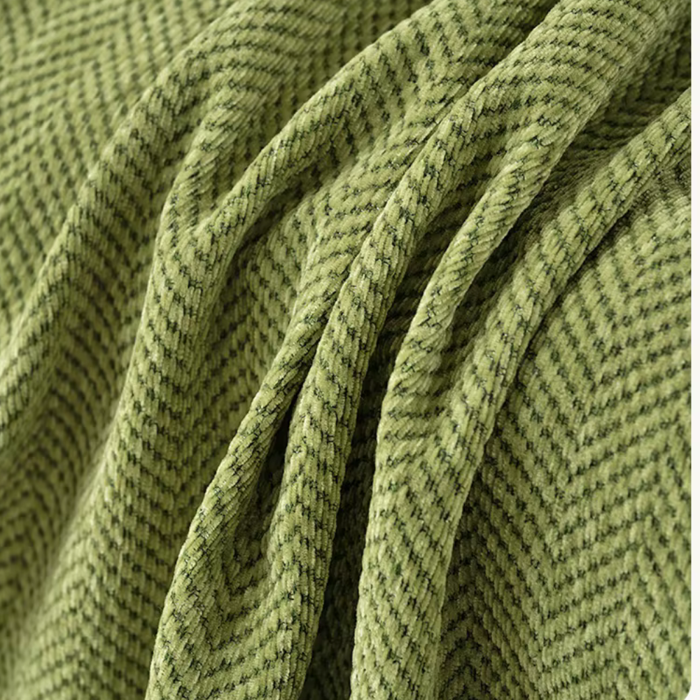 Chenille Couch Cover, Pet-Friendly Water-Resistant | Modern Minimalist | Qonforta