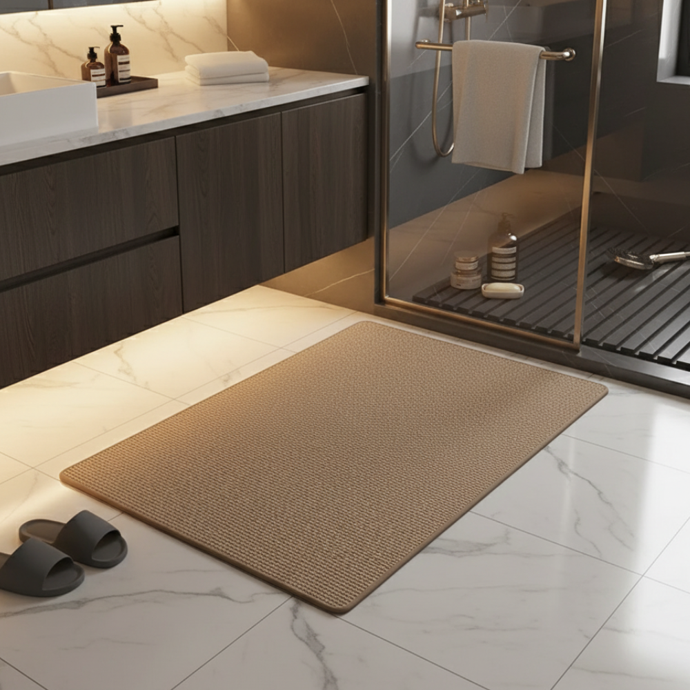 Premium Non-Slip Bathroom Rug | Absorbent Microfiber | Qonforta