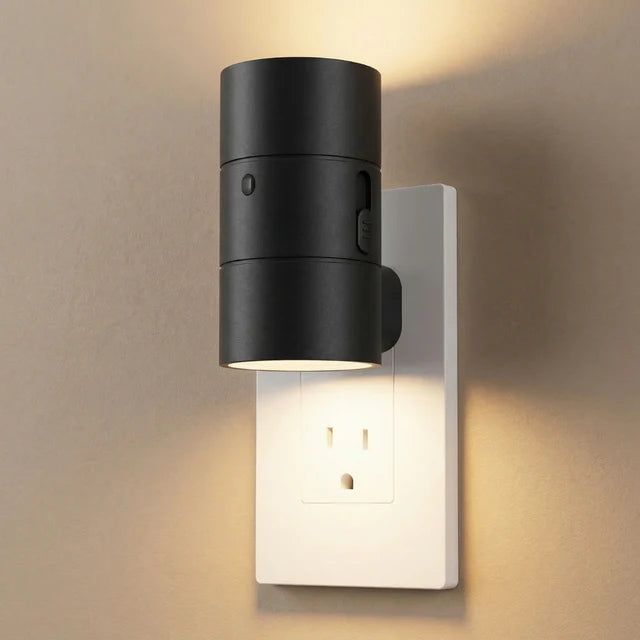 Plug-In Night Light Dusk to Dawn Auto Sensor – Black & White | Qonforta