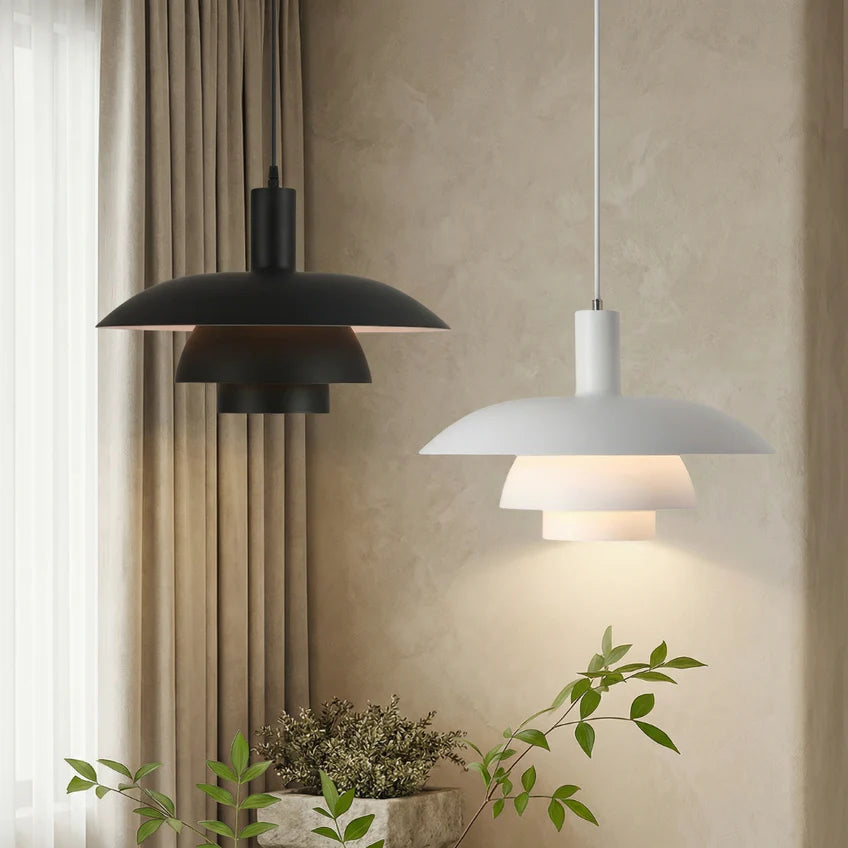 Danish Pendant Light Dimmable | 4 Colors & 2 Sizes | Qonforta