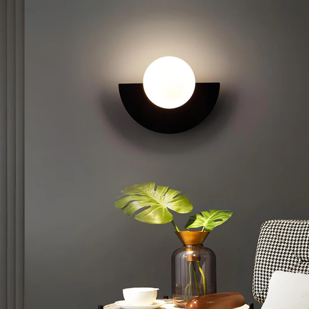 Lyca half moon wall light for bedroom and living room walls