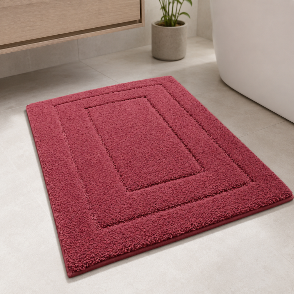 CloudStep Microfiber Bath Mat | Non-Slip TPR Backing | Qonforta
