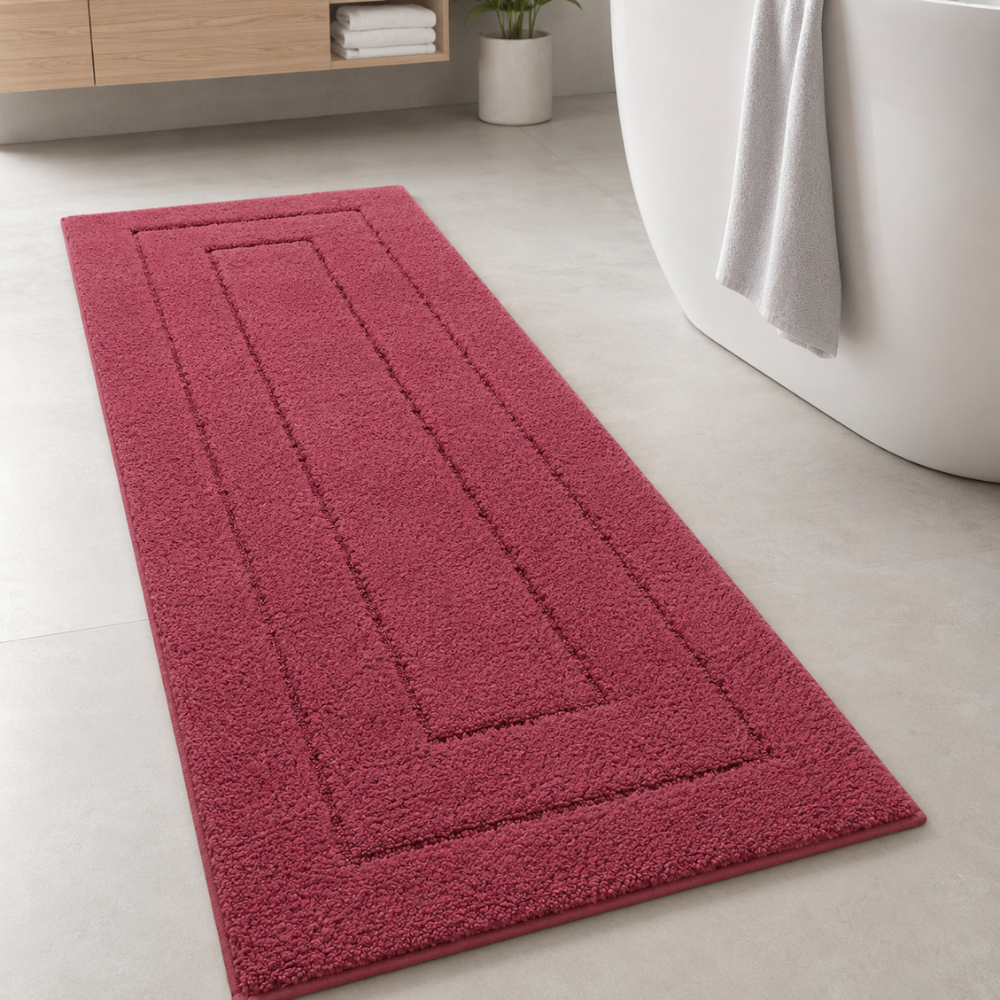CloudStep Microfiber Bath Mat | Non-Slip TPR Backing | Qonforta