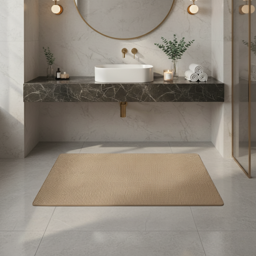 Premium Non-Slip Bathroom Rug | Absorbent Microfiber | Qonforta