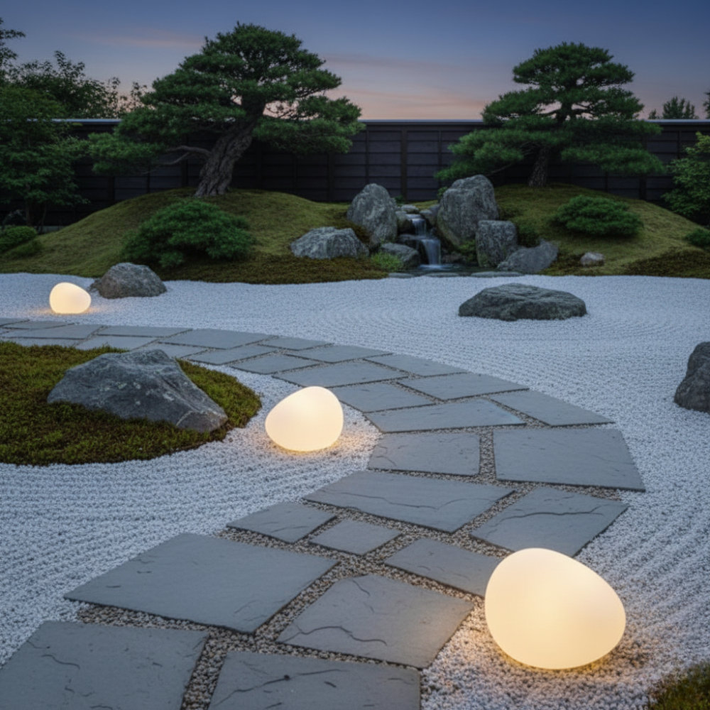 Solar Pebble Stone Light | Waterproof IP65 | Qonforta