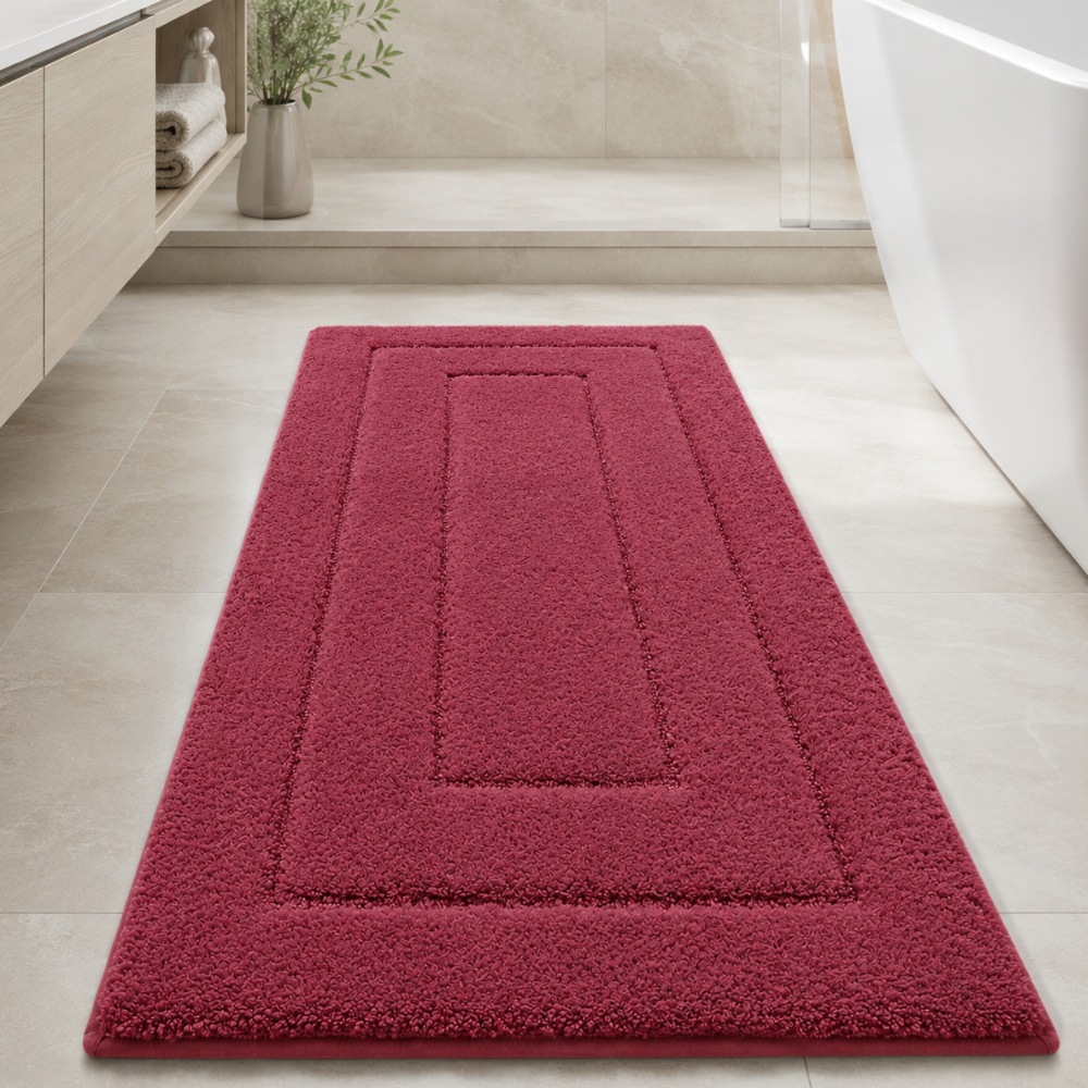 CloudStep Microfiber Bath Mat | Non-Slip TPR Backing | Qonforta
