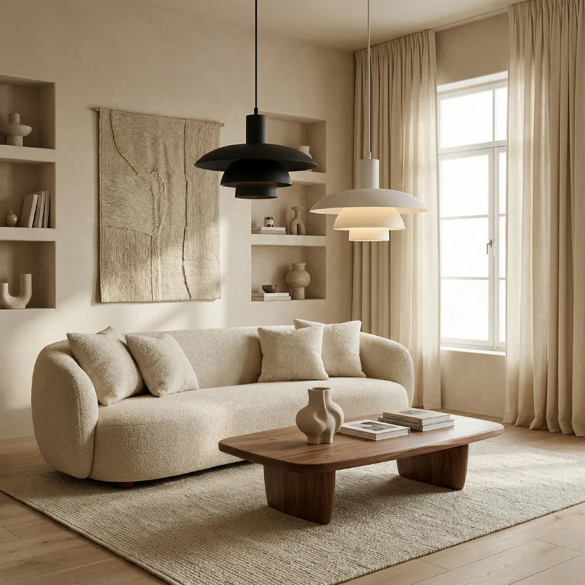 Danish Pendant Light Dimmable | 4 Colors & 2 Sizes | Qonforta