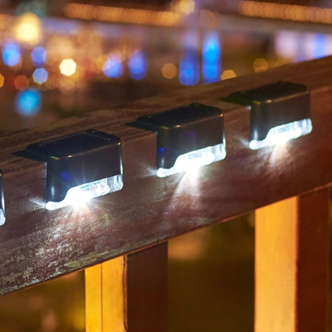 Solar Step Light Wall Mount Warm White LED | Qonforta