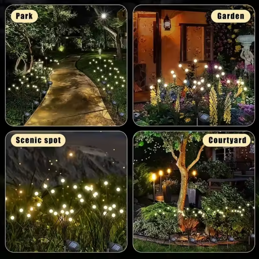 Solar Firefly Garden Lights | Waterproof LED | Qonforta