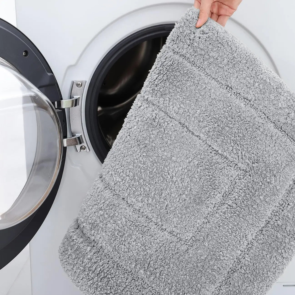 CloudStep Microfiber Bath Mat | Non-Slip TPR Backing | Qonforta