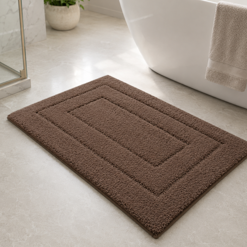 CloudStep Microfiber Bath Mat | Non-Slip TPR Backing | Qonforta