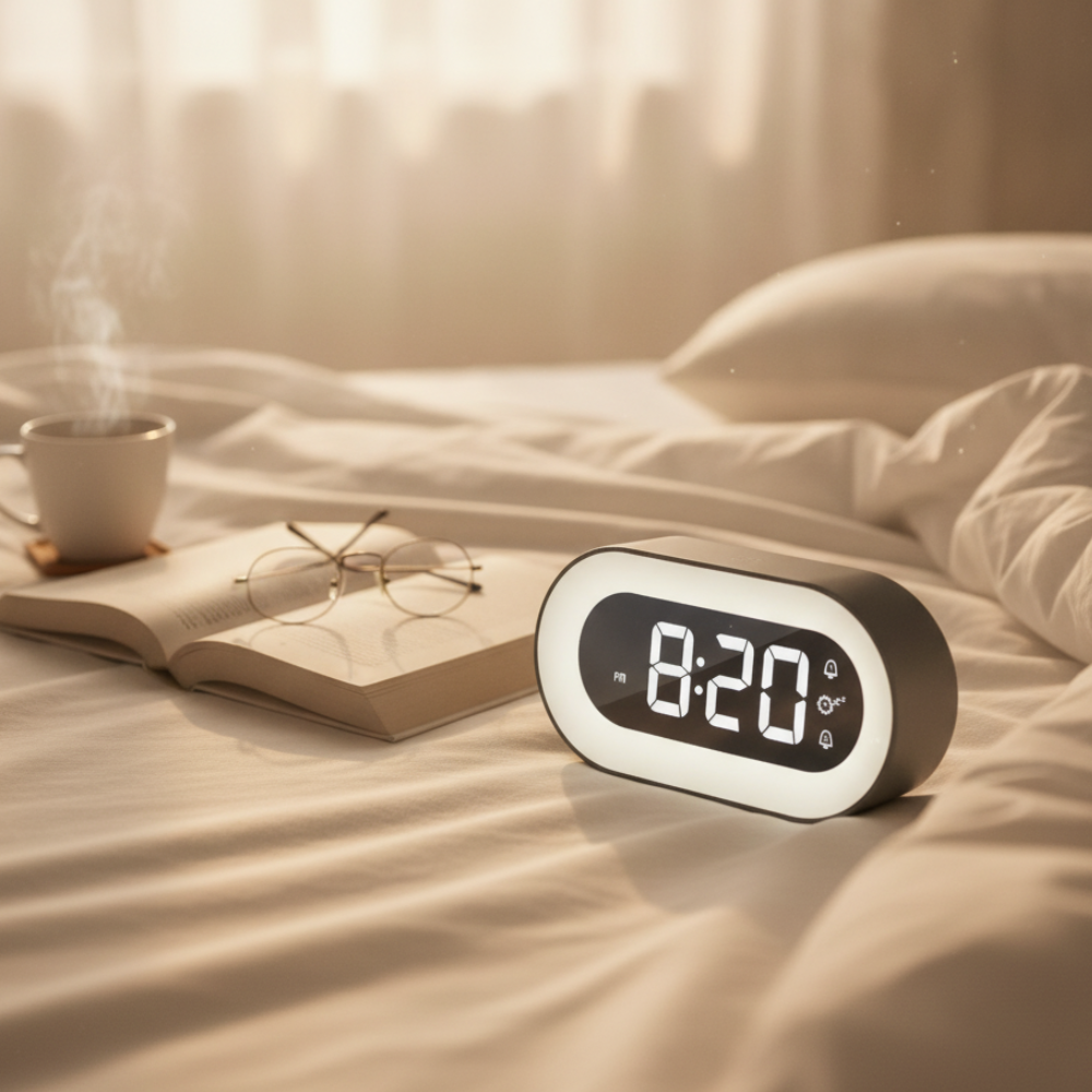 Sunrise Alarm Clock | Nature Sounds & Dimmable Light | Qonforta