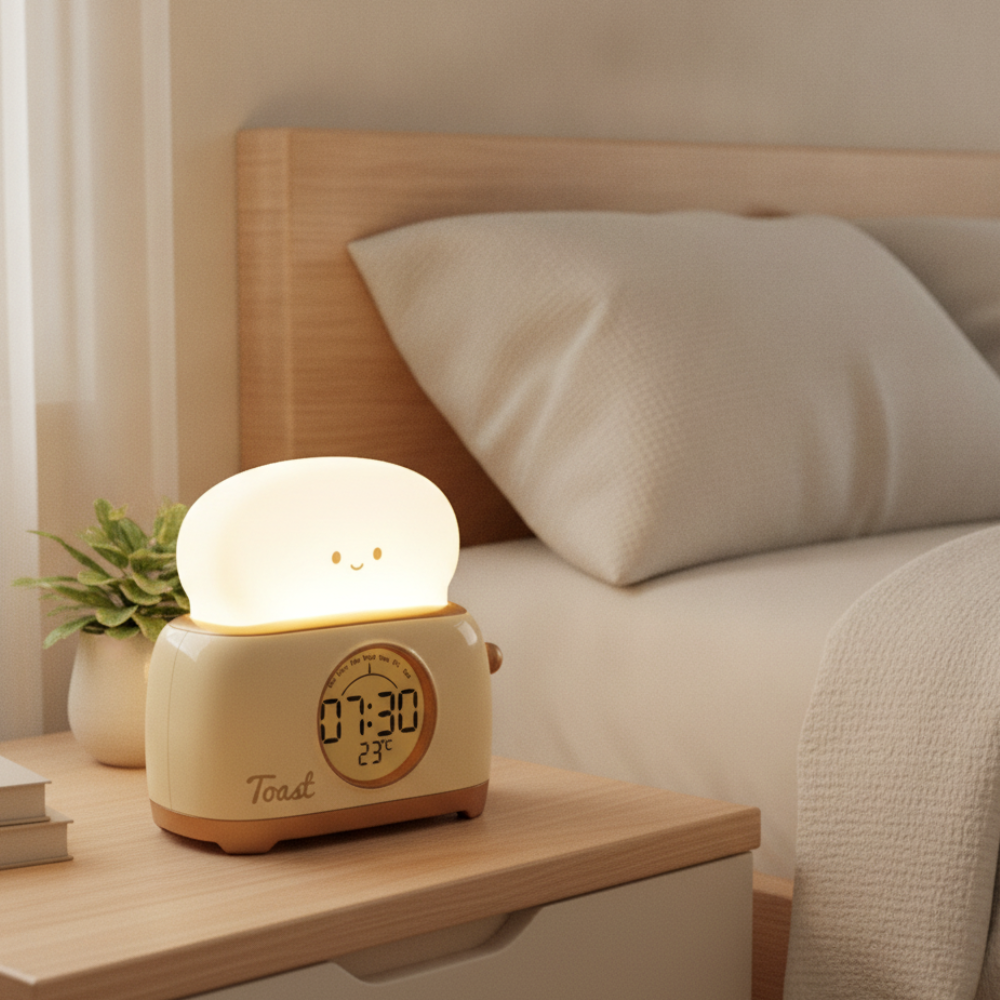 Kids Digital Alarm Clock | Night Light | Qonforta