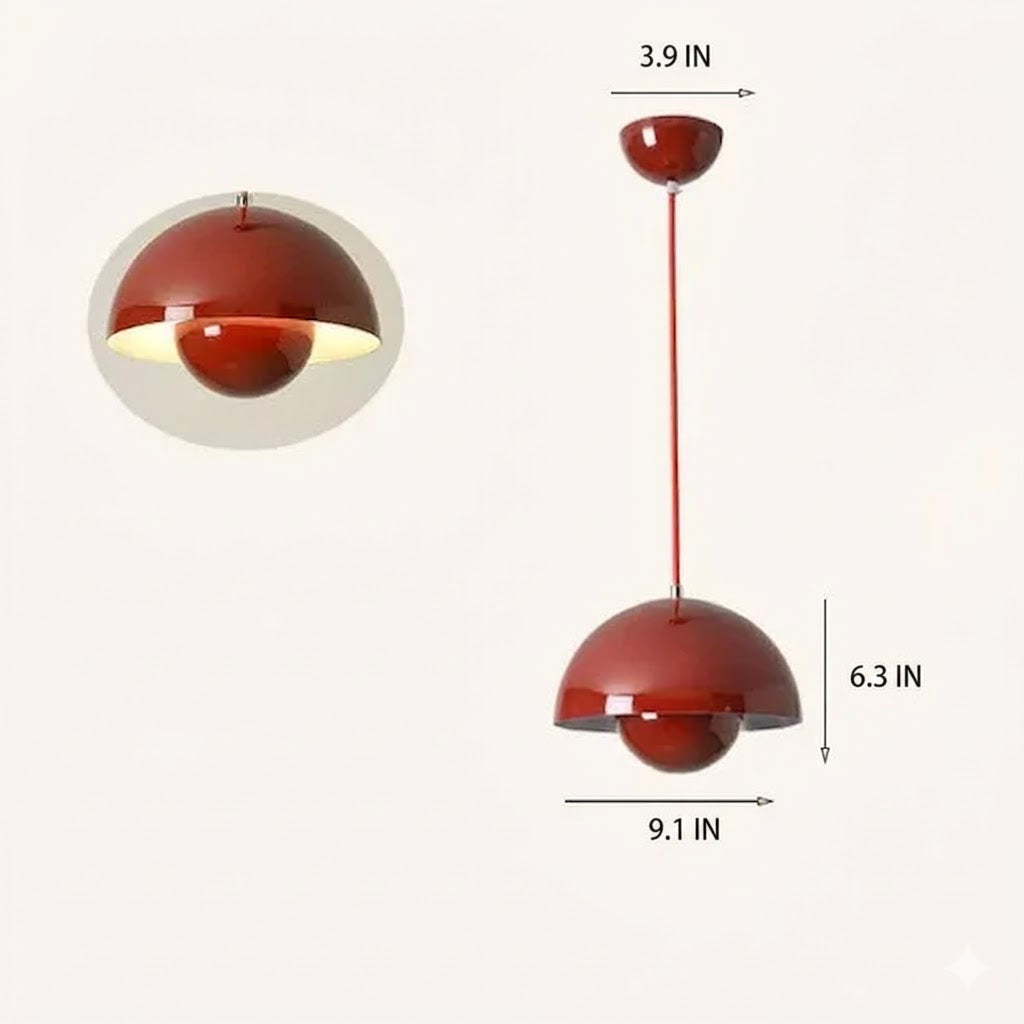 Mushroom Pendant Light | 7 Colors 2 Light Modes | Qonforta