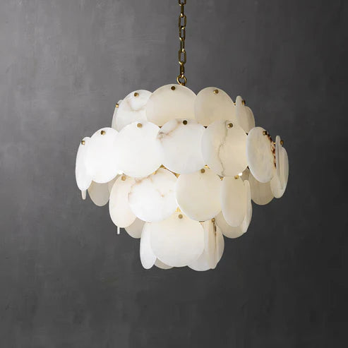 Alabaster Tiered Chandelier Multi-Layer – 6 Sizes | Qonforta