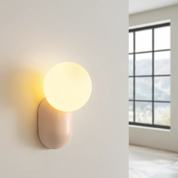 Macaron LED Wall Sconce | 2 Colors 2 Light Modes | Qonforta
