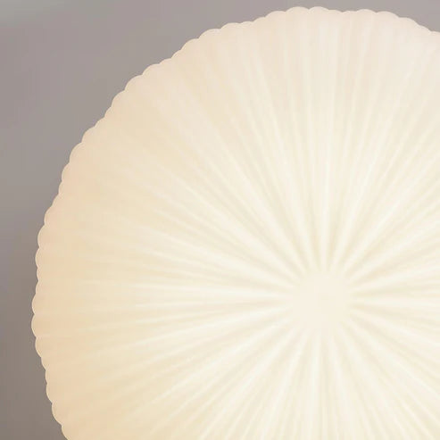 Dimmable Ribbed Sunburst LED Flush Mount Light | 2 Sizes | Qonforta