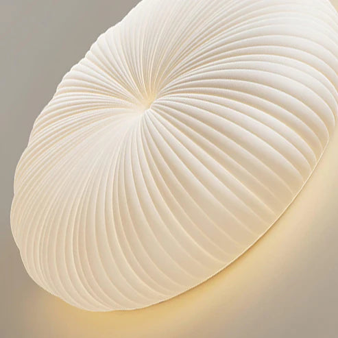 Dimmable Ribbed Sunburst LED Flush Mount Light | 2 Sizes | Qonforta