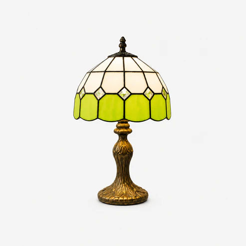Stained Glass Table Lamp Tiffany Style – 4 Colors | Qonforta