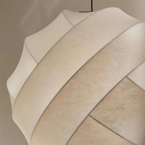 Fabric Ball Pendant Light Organic Globe – 4 Sizes | Qonforta