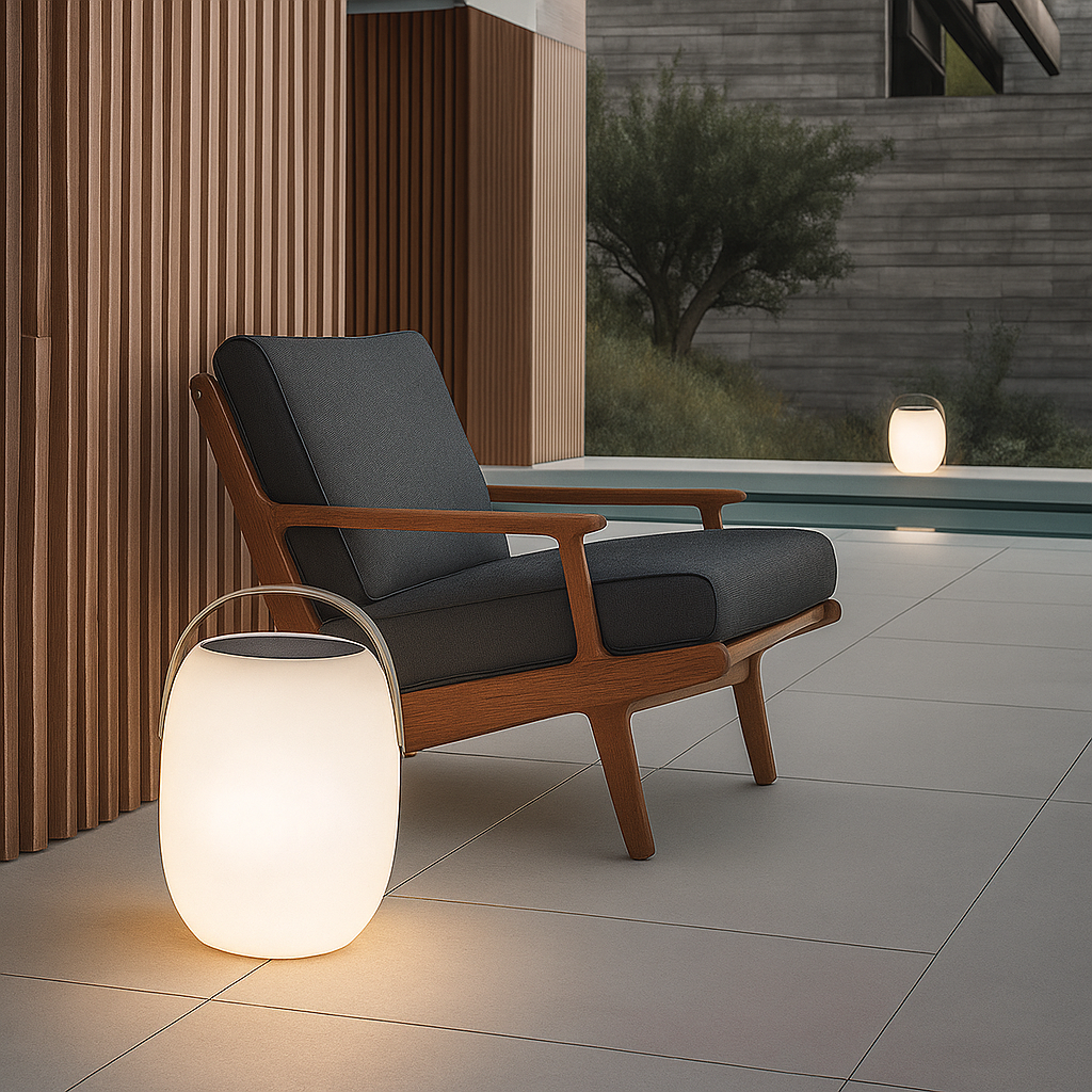 Solar Patio Lantern Portable LED Outdoor Light | Qonforta