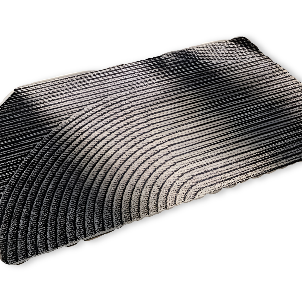 Linear PVC Doormat | Non-Slip Geometric Design | Qonforta
