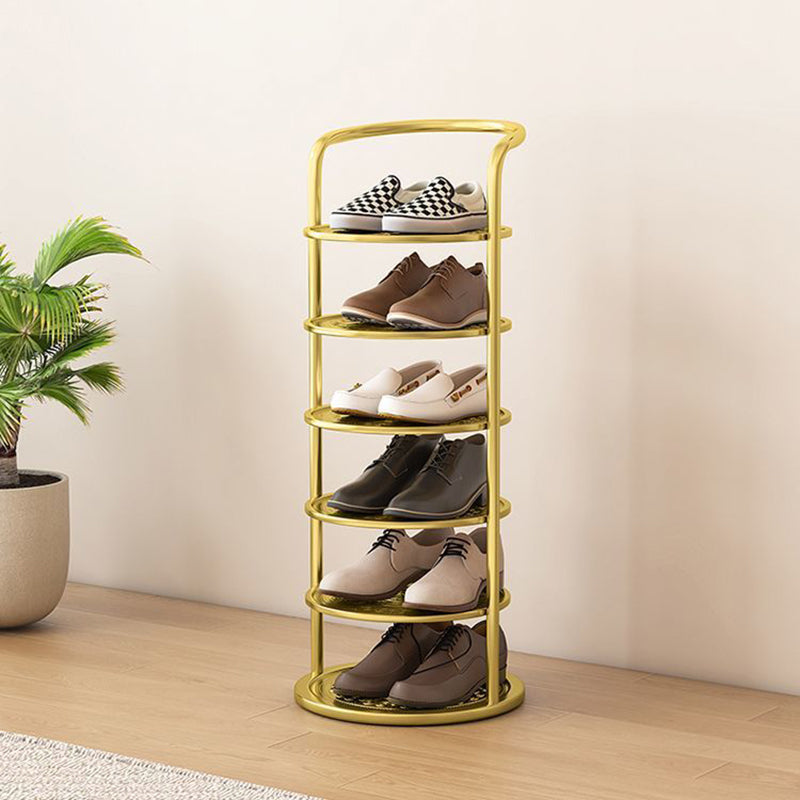 Rotating Shoe Rack Steel | Round 360 Turntable Shoe Tower | Qonforta