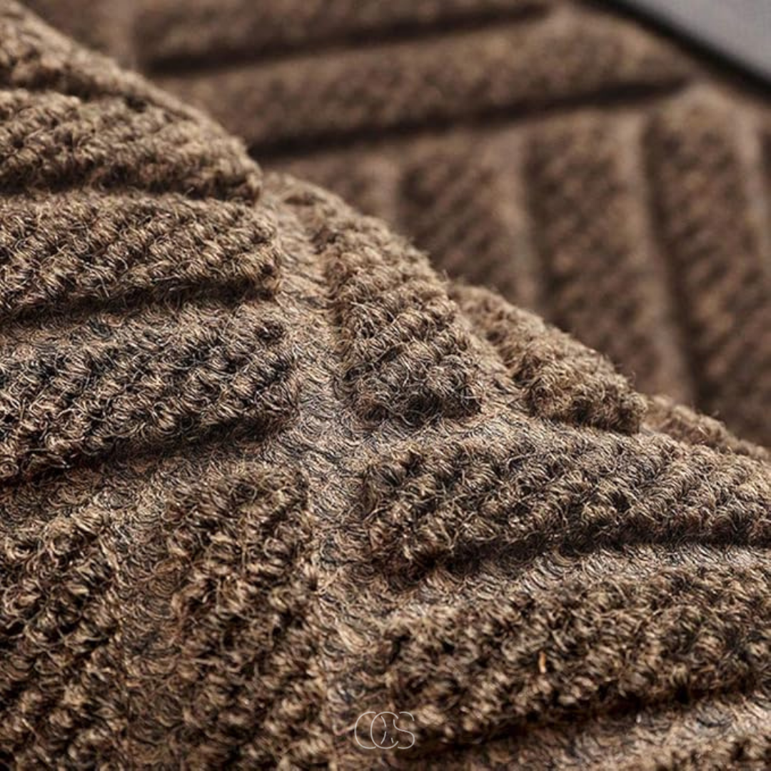 Geometric Textured Entrance Mat | Indoor & Outdoor Use | Qonforta
