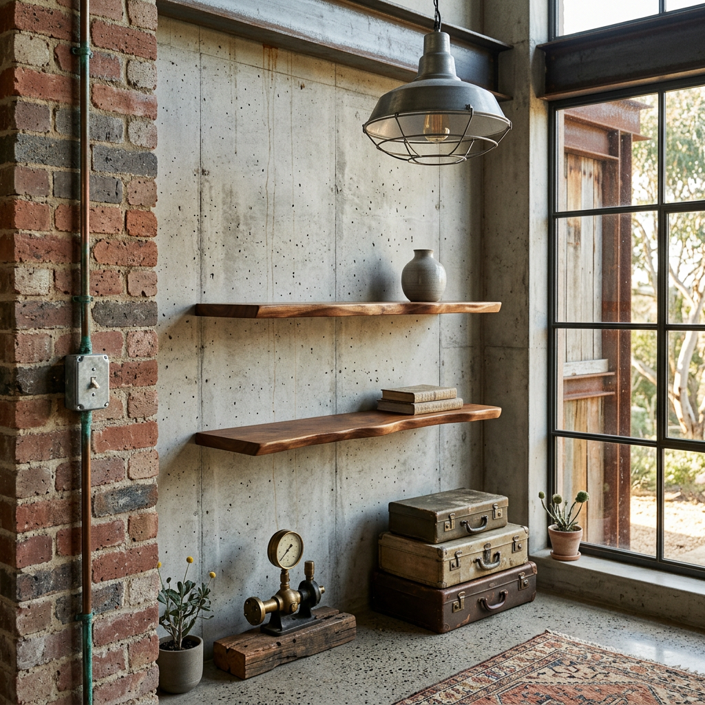 Live Edge Hardwood Floating Shelf | Solid Wood Wall Shelf | Qonforta
