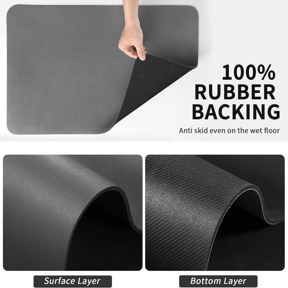Diatomite Dish Drying Mat | Super Absorbent Non-Slip Pad | Qonforta