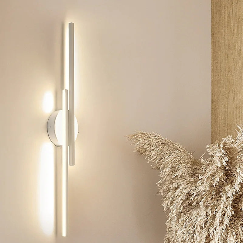 Nordic LED Wall Sconce | Adjustable Dimmable Wall Lamp | Qonforta