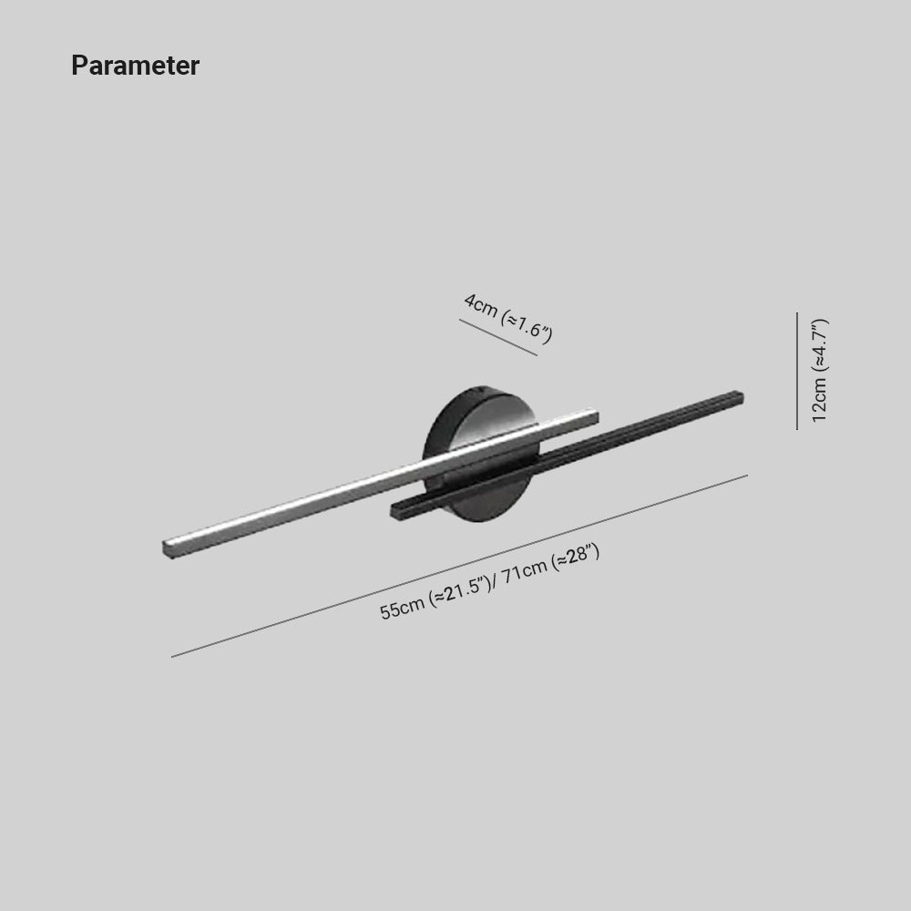 Nordic LED Wall Sconce | Adjustable Dimmable Wall Lamp | Qonforta
